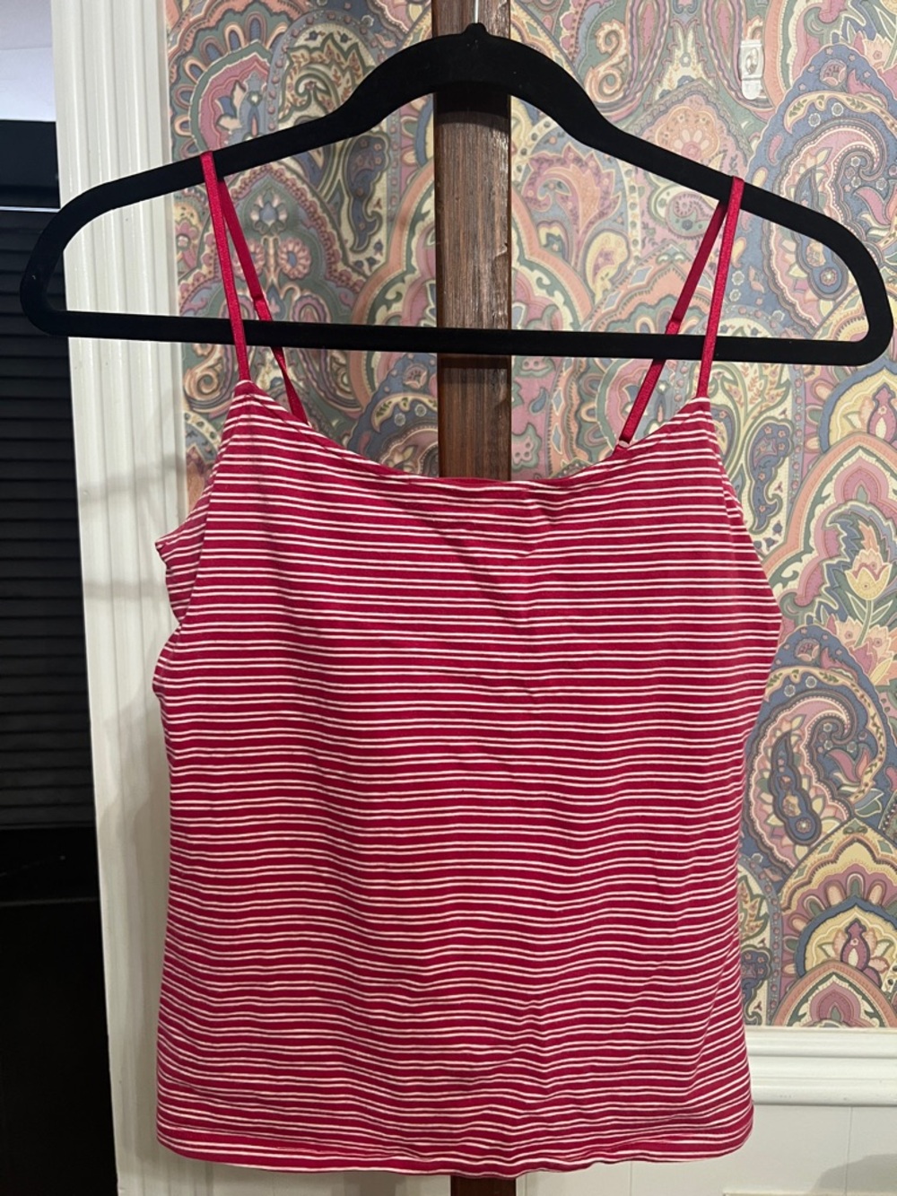GAP Red and White Striped Stretch Camisole